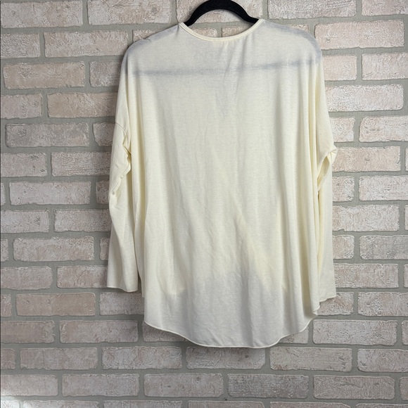 Altar'd State Cream Draped Blouse size L - Picture 3 of 5